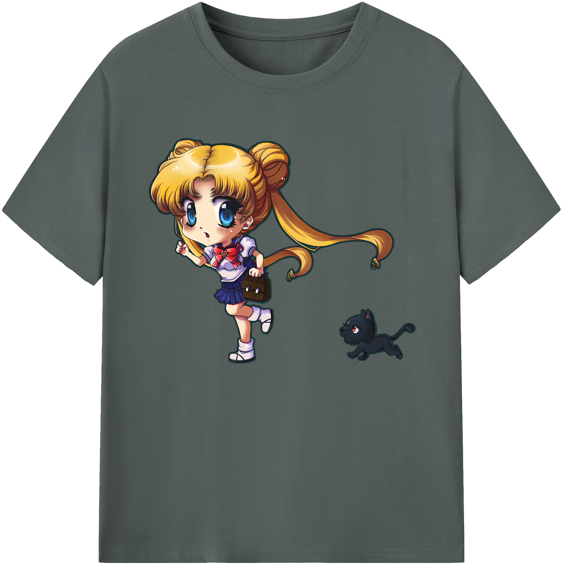 （画像用） 美少女戦士セーラームーン 愛野 美奈子 あいの みなこ Sailor Moon Aino Minako 綿100％ メンズ半袖Tシャツ｜肌触りやわらか＆通気性